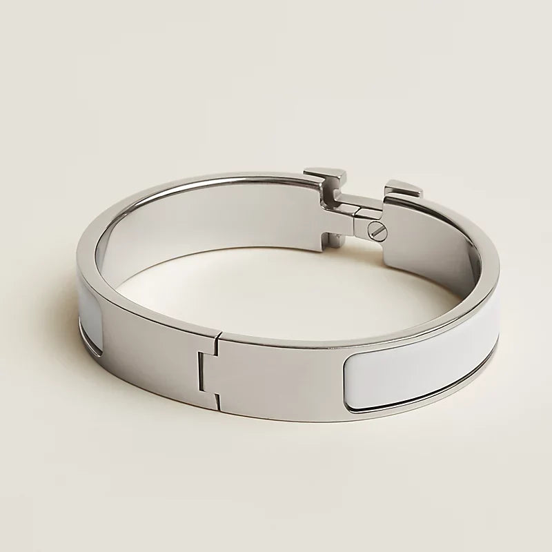 Signature H-Clasp Bangle – Minimalist & Secure Lock